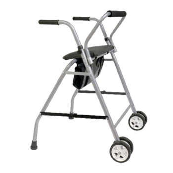 ANDADOR CON RUEDAS  DELANTERAS, ASIENTO  Y BOLSO